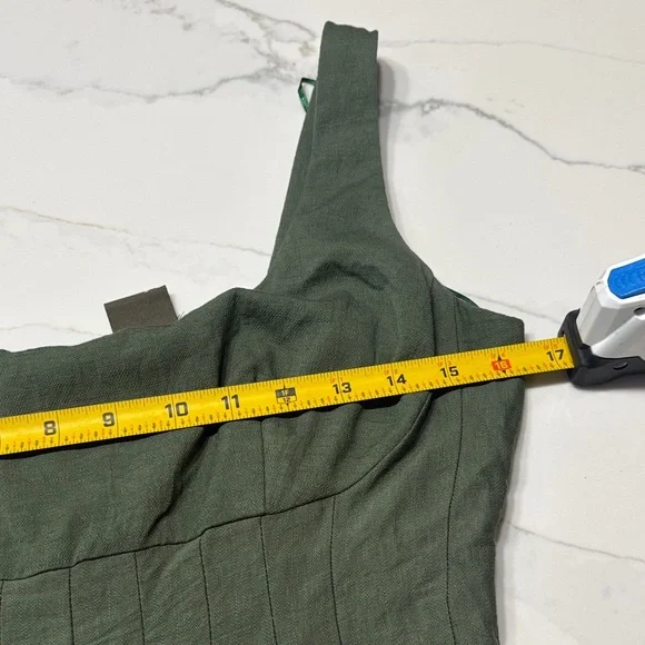 Taylor Forest Green Wide Leg Jumpsuit - Picture 8 of 15